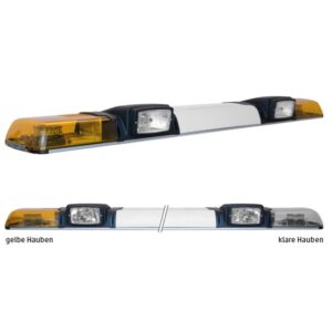XPRESS 2ELP360-2H4, L=170cm, 24VDC, Warnfarbe-u.Haubenfarbe gelb, Schild 52cm, 2x H4-Scheinwerfer