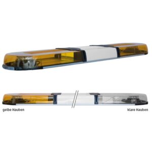 XPERT 2ELP360, L=123cm, 10-30VDC, Warnfarbe gelb, Haubenfarbe klar, Schild 30cm (12 o.24VDC)