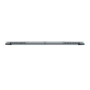Warnbalken-LED XPERT-LP 4PRO-2PROM, L=153cm, 10-30VDC, Warnfarbe Blau, Haubenfarbe Klar, Module: Ecken 4x PRO, vorne 2x PROM, alle 1-reihig, Beschaltung: Ecken/Innen