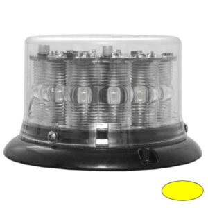 Kennleuchte-LED IMPACT LP, DMxH=134x80mm, 12/24V, Warnfarbe Gelb, Haubenfarbe Klar, 3-Lochbefestigung