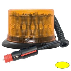 Kennleuchte-LED IMPACT LP, DMxH=134x80mm, 12/24V, Warn- und Haubenfarbe Gelb, Magnetbefestigung, TÜV 250km/h