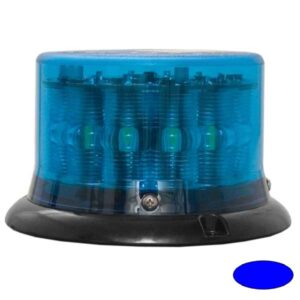 Kennleuchte-LED IMPACT LP, DMxH=134x80mm, 10-30V, Warn- u. Haubenfarbe Blau, 3-Lochbefestigung