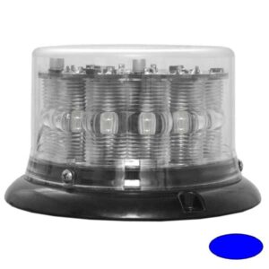 Kennleuchte-LED IMPACT LP, DMxH=134x80mm, 12/24V, Warnfarbe Blau, Haubenfarbe Klar, 3-Lochbefestigung