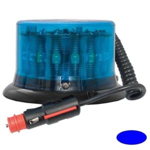 Kennleuchte-LED IMPACT LP, DMxH=134x80mm, 12/24V, Warnfarbe Blau, Haubenfarbe Blau, Magnetbefestigung, TÜV 250km/h