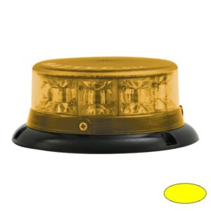 Kennleuchte-LED, IMPACT ELP, DMxH=134x59mm, 10-30VDC, Warn-u.Haubenfarbe gelb, 8x 3W LEDs, 3-Lochbefestigung