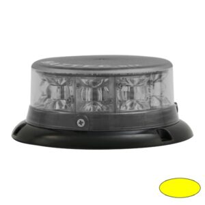 Kennleuchte-LED, IMPACT ELP, DMxH=134x59mm, 10-30VDC, Warnfarbe Gelb, Haubenfarbe Klar, 8x 3W LEDs, 3-Lochbefestigung