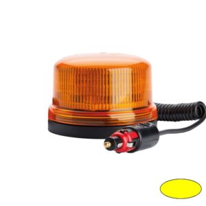 SERIE 510 LED-Kennleuchte, 10-30VDC, Warn- und Haubenfarbe Gelb, Magnethalterung