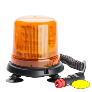 Kennleuchte-LED 515M-DV-A, DMxH=142x147mm, 12/24V, Warnf- und Haubenfarbe gelb, Magnetbefestigung lt. Herstellerangabe für 112km/h