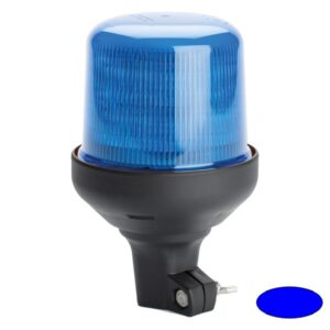 Kennleuchte-LED 515F-DV-BL, DMxH=142x202mm, 12/24V, Warn- und Haubenfarbe blau, DIN-Sockel flexibel