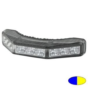 LED-Eckkennleuchte L270, LxTxH=199x75x35mm, 10-30V, Warnfarbe Blau/Gelb, 270°-Wirkung, ideal für die Montage an vorderen oder hinteren Fahrzeugecken, Dachgalerie usw.