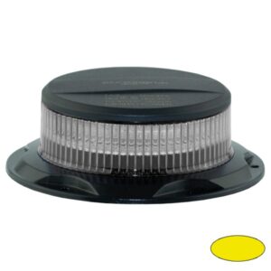Kennleuchte-LED Serie MINILED-POWER, 10-30VDC, Warnfarbe Gelb, Haubenfarbe Klar, 3-Punktbefestigung