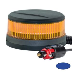 Kennleuchte-LED Serie MINILED-POWER M, 10-30VDC, Warn- und Haubenfarbe Gelb, Magnetbefestigung