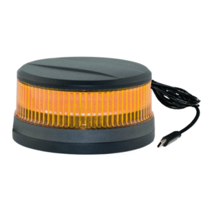 Kennleuchte-LED Serie MINILED-POWER, 10-30VDC, Warn- und Haubenfarbe Gelb, Magnetbefestigung Kabel mit USB Typ C Stecker