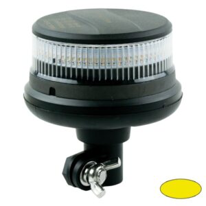 Kennleuchte-LED Serie MINILED-POWER, 10-30V, Warnfarbe Gelb, Haubenfarbe Klar, DIN-A Stecksockel flexibel