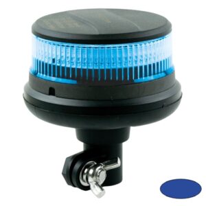 Kennleuchte-LED Serie MINILED-POWER, 10-30V, Warn- und Haubenfarbe Blau, DIN-A Stecksockel flexibel