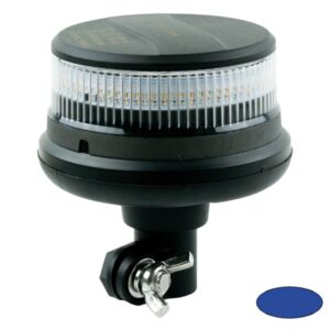 Kennleuchte-LED Serie MINILED-POWER, 10-30V, Warnfarbe Blau, Haubenfarbe Klar, DIN-A Stecksockel flexibel