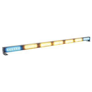 Heckwarnsystem HWS-SLIMLINE 07, L=969mm, 10-30VDC, 2 blaue + 5 gelbe LED-Module, ohne Bedienteil