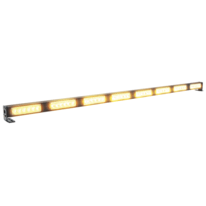 Heckwarnsystem HWS-SLIMLINE 08, LxHxT=1108x35x28mm, 10-30V, Module G-G-G-G-G-G-G-G, versch. Warnblink- u. Lauflichtmuster, Steuermodul, ohne Bedienung, Zul. R65-R10, G=Gelb