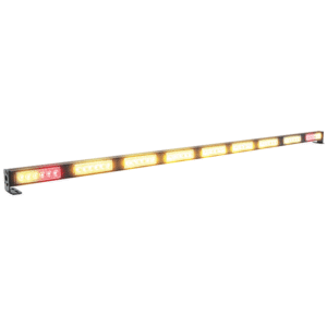 Heckwarnsystem HWS-SLIMLINE 09, LxHxT=1247x35x28mm, 10-30V, Module STT-G-G-G-G-G-G-G-STT, versch. Warnblink- u. Lauflichtmuster, Steuermodul, ohne Bedienung, Zul. R65-R10-R7-R6, G=Gelb, STT= Schlusslicht-Bremslicht-Fahrtrichtungsanzeiger