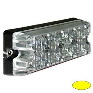LED-Blitzleuchte Impact8-1048, Warnfarbe Gelb, Blinkrelais eingebaut, verschiedene Blitzmodi, LxHxT=100x45x29mm, 10-30V