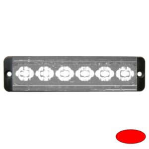 SLIMLINE E52-10016-R, 10-30VDC, 6x 3W-LEDs, Sonderfarbe rot