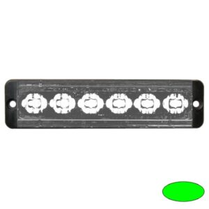 SLIMLINE E52-10016-G, 10-30VDC, 6x 3W-LEDs, Sonderfarbe grün
