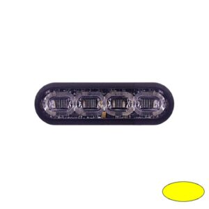 LED-Blitzleuchte mPOWER3, 10-30VDC, Warnfarbe Gelb, Klebe-Montage