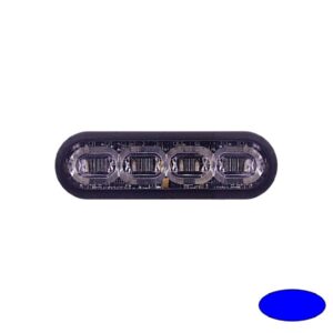 LED-Blitzleuchte mPOWER3, 10-30VDC, Warnfarbe Blau, Gewindebolzen-Montage