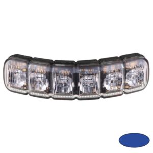 Blitzleuchte-LED FLEXIBLE-EB, 10-30VDC, Warnfarbe Blau, Haubenfarbe Klar