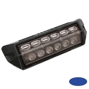 LED-Rückfahrscheinwerfer/Blitzleuchte COMBIFLASH, 10-30VDC, Warnfarbe Blau, Gehäusefarbe Schwarz
