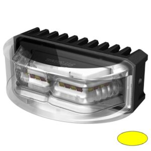 Blitzleuchte-LED CRESCENT-EA, LxHxT=65x26,5x40mm, 10-30VDC, 8x 3W-LED, Warnfarbe Gelb