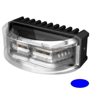 Blitzleuchte-LED CRESCENT-EB, LxHxT=65x26,5x40mm, 10-30VDC, 8x 3W-LED, Warnfarbe Blau