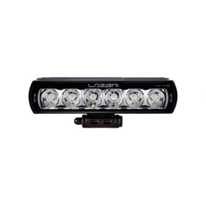 LED-Fernscheinwerfer LAZER ST-6 Evolution, Black, Aluminiumgehäuse, 6x 11W-LED, 6204lm, Lichtleitzahl (Ref.) 10, 70W, 10-30V, elektr. Temperaturmanagement, ECE-Zulassung R112 für den Straßenverkehr