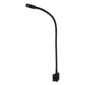Leseleuchte-LED NOTE-LIGHT, 10-30V, Schwanenhals, weisse LEDs mit 280lm, rote LEDs mit 50lm als Nachtlicht, IP66, L=548mm, Alu/Stahl, Wandmontage