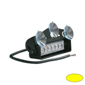 LED-Heckscheiben-Blitzleuchte 1067, Warnfarbe Gelb, Saugnapfmontage