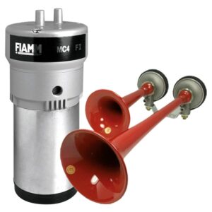 FIAMM FANFAREN-Set, Sondersignal DIN14610, 24VDC, Kompressor, Daueröler, 2 Fanfaren, Schneefänger