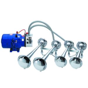 2298GM, 12VDC, Sondersignal DIN14610, Set aus Kompressor und 4 Fanfaren