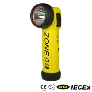 R-55L ATEX-LED-Winkelkopflampe, intelligentes 10-30VDC Ladesystem