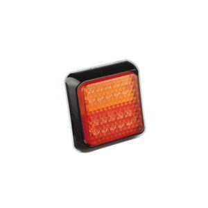 80BSTIME LED-Mehrkammerleuchte, Stop-/Schlusslicht/Fahrtrichtungsanzeiger, Montagerahmen schwarz