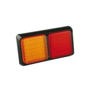 80BARME LED-Leuchtenkombination, Stop/Schlusslicht/Fahrtrichtungsanzeiger, Montagerahmen schwarz