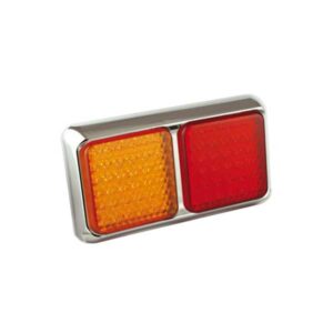 80CARME LED-Leuchtenkombination, Stop/Schlusslicht/Fahrtrichtungsanzeiger, Montagerahmen chrom