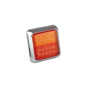100CSTIME LED-Mehrkammerleuchte, Stop-/Schlussl./Fahrtrichtungsanz., 10-30VDC, Montagerahmen chrom