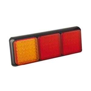 100BARRME LED-Leuchtenkombination, Stop/Schlusslicht/Fahrtrichtungsanzeiger, Montagerahmen schwarz