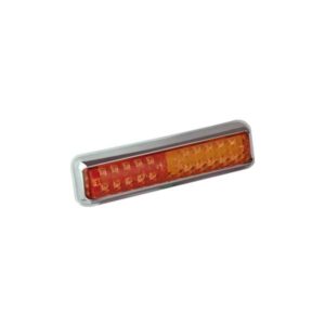 200CSTIME LED-Mehrkammerleuchte, Stop-/Schlusslicht/Fahrtrichtungsanzeiger, Montagerahmen chrom