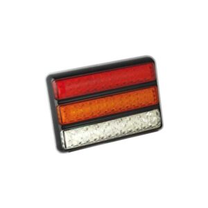 200BARWME LED-Leuchtenkombination, Stop/Schlussl./Fahrtrichtungsanz./Retourscheinw., Montager. schwarz