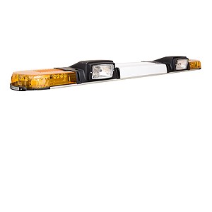 WARNBALKEN-LED XPERT H3/H4-Scheinwerfer Schild 1-reihig gelb